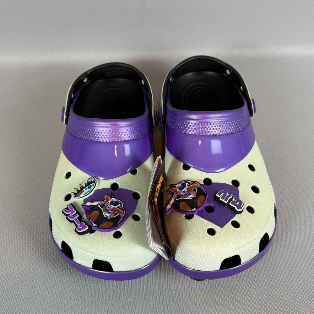 Crocs Frieza Dragon Ball Z Classic Clogs Mens 11 White Purple 211202-90H New NWT - Picture 4 of 8